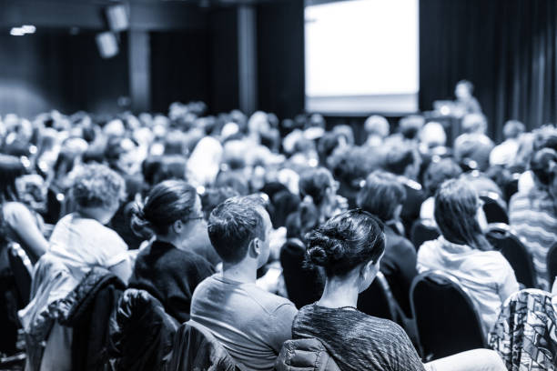 Public réuni lors d’une conférence de dirigeants